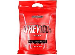 Whey 100% Pure - 907g Refil- IntegralMédica Sabor Chocolate